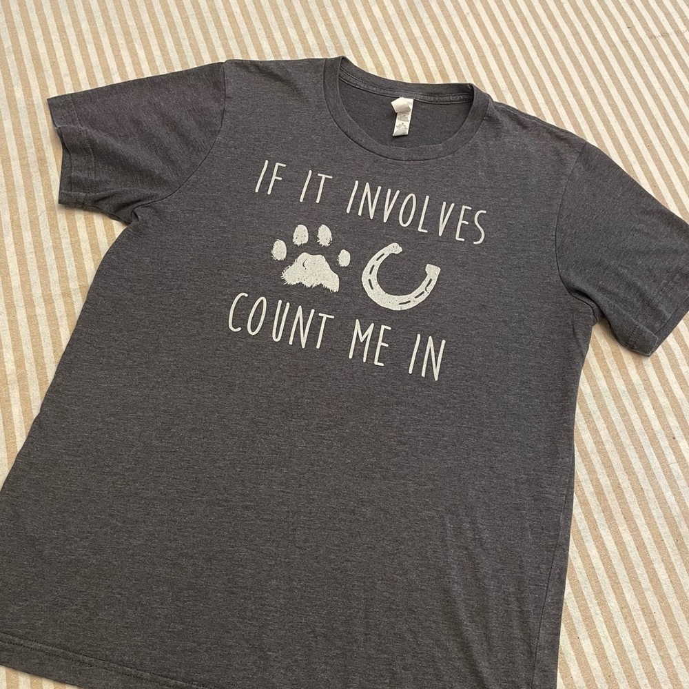 Horse & dog lover tee